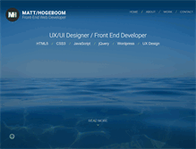 Tablet Screenshot of matthogeboom.com